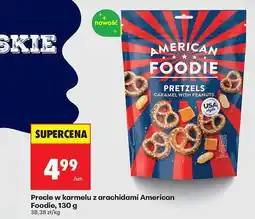 Biedronka Precle w karmelu z arachidami American Foodie, 130 g oferta
