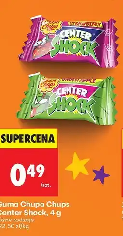 Biedronka Guma Center Shock różne rodzaje Chupa Chups oferta