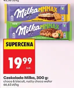 Biedronka Czekolada 300 g choco & biscuit Milka oferta