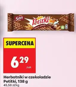 Biedronka Herbatniki w czekoladzie Petitki San oferta