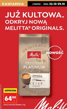 Biedronka Kawa ziarnista Melitta Originals Platinum oferta