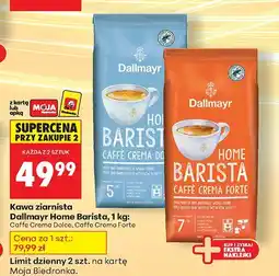 Biedronka Kawa ziarnista Home Barista, 1 kg Caffè Crema Dolce Dallmayr oferta