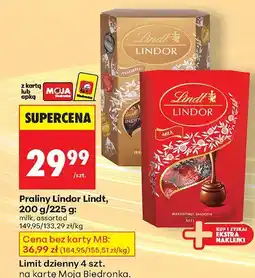 Biedronka Praliny Lindor milk Lindt oferta