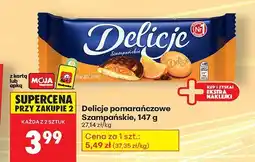 Biedronka Biszkopty pomarańczowe szampańskie Delicje oferta