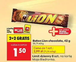 Biedronka Baton czekoladowy Lion oferta