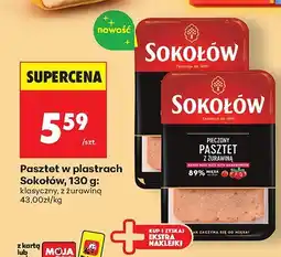 Biedronka Pasztet w plastrach Sokołów, 130 g: klasyczny oferta