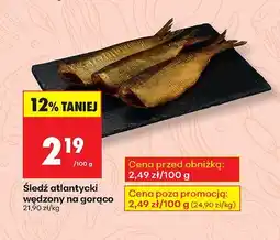 Biedronka Śledź atlantycki wędzony na gorąco Biedronka oferta
