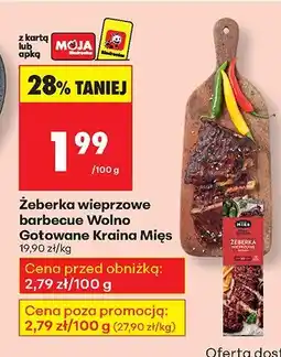 Biedronka Żeberka wieprzowePane Wolno Gotowane Kraina Mięs oferta