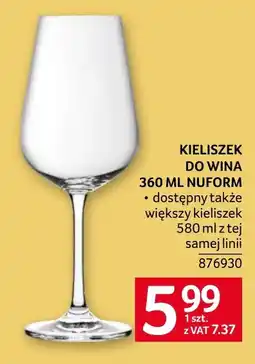 Selgros Kieliszek do wina Nuform oferta