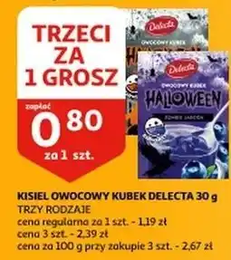Auchan Kisiel halloween cola Delecta Owocowy Kubek oferta
