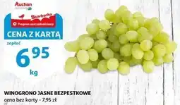 Auchan Winogrona jasne oferta