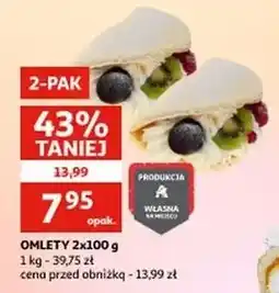 Auchan Ciastko omlet z bitą śmietaną i owocami oferta