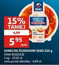 Auchan Koreczki śledziowe po meksykańsku Seko oferta
