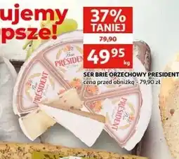 Auchan Ser brie z orzechami President oferta