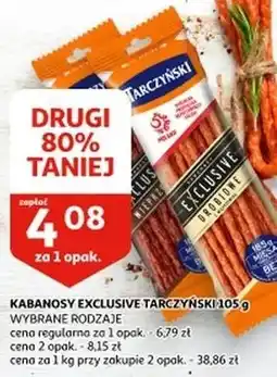 Auchan Kabanosy wieprzowe Tarczyński Kabanos Exclusive oferta