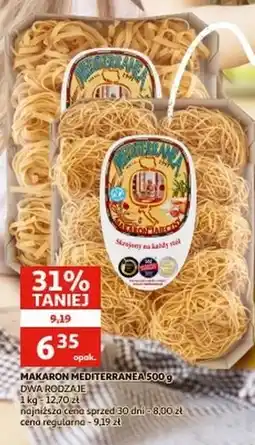 Auchan Makaron wstążka Mediterranea oferta