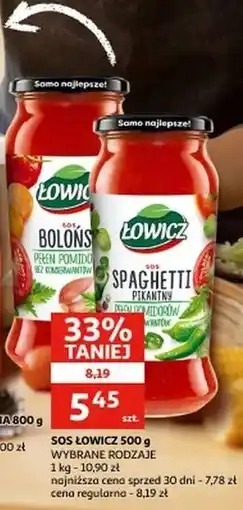 Auchan Sos boloński Łowicz oferta