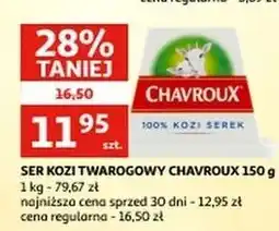 Auchan Ser kozi naturalny Chavroux oferta