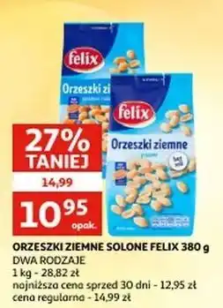 Auchan Orzeszki ziemne smażone i solone Felix oferta