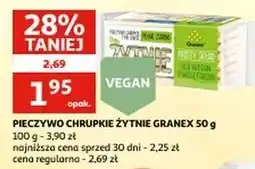 Auchan Pieczywo chrupkie lekkie żytnie Granex oferta