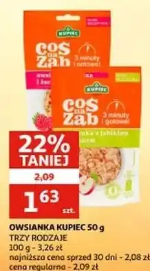Auchan Owsianka jabłkowo-bananowa Kupiec Coś Na Ząb oferta