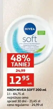 Auchan Krem do twarzy i ciała intensywnie nawilżający Nivea Soft oferta