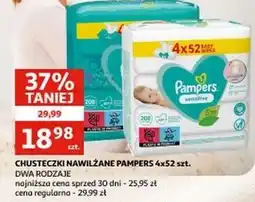 Auchan Chusteczki nawilżane Pampers Fresh Clean oferta