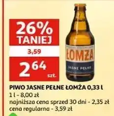 Auchan Piwo Łomża Jasne Pełne oferta
