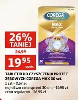 Auchan Tabletki do czyszczenia protez Corega Power Max oferta