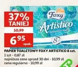 Auchan Papier toaletowy biały Foxy Artistico oferta