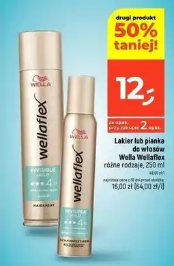 Dealz Pianka do włosów invisible hold Wellaflex oferta