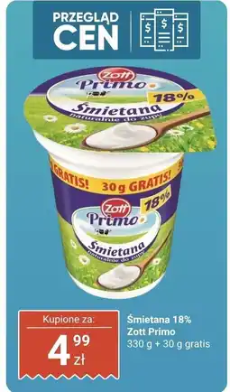 Dino Śmietana 18% Zott Primo oferta
