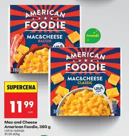 Biedronka Danie gotowe Mac and Cheese różne rodzaje American Foodie oferta