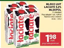 Stokrotka Market MLEKO UHT ŁACIATE 3,2% MLEKPOL oferta