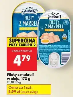Biedronka Filety z makreli w oleju, 170 g oferta