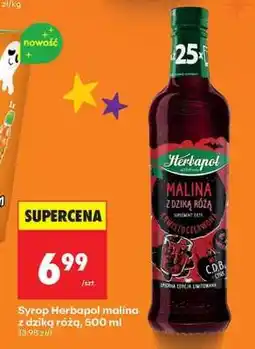 Biedronka Syrop Herbapol malina z dziką różą, 500 ml oferta