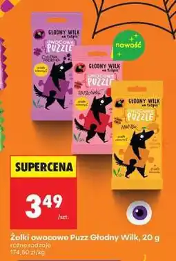 Biedronka Żelki owocowe Puzz Głodny Wilk, 20 g oferta