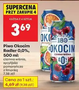 Biedronka Piwo Okocim Radler 0,0%, 500 ml oferta