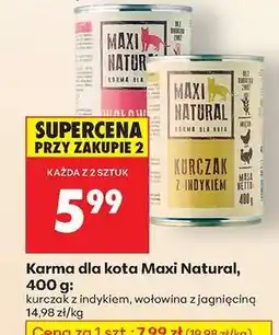 Biedronka Karma dla kota Maxi Natural, 400 g oferta