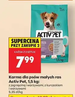 Biedronka Karma dla psów małych ras Activ Pet, 1,5 kg oferta