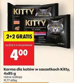Biedronka Karma dla kotów w saszetkach Kitty, 4x85 g oferta