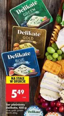 Biedronka Ser pleśniowy Delikate , 100 g blue gold , green oferta