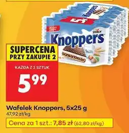 Biedronka Wafelek Knoppers 5x25 g oferta