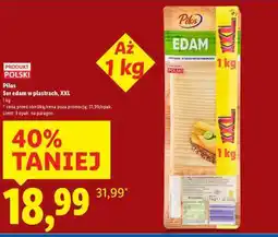 Lidl PILOS Ser edam w plastrach, XXL oferta