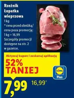 Lidl RZEŹNIK Łopatka wieprzowa oferta