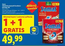 Lidl Somat Tabletki do zmywarki Excellence lub Gold, XXL oferta