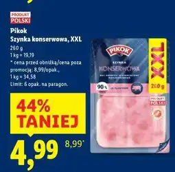 Lidl PIKOK Szynka konserwowa, XXL oferta