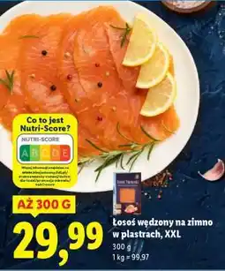 Lidl Łosoś wędzony na zimno w plastrach, XXL oferta