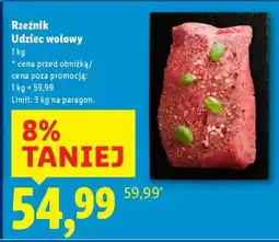 Lidl Rzeźnik Udziec wołowy oferta
