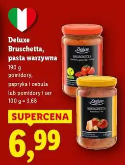 Lidl Deluxe Bruschetta, pasta warzywna oferta